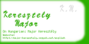 keresztely major business card